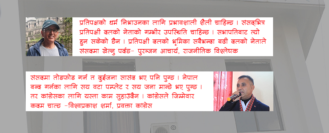 विपक्षमा पनि कांग्रेस कमजोर, विश्लेषक भन्छन्– प्रभावशाली शैली चाहिन्छ, त्यो नेतृत्वसँग छैन 