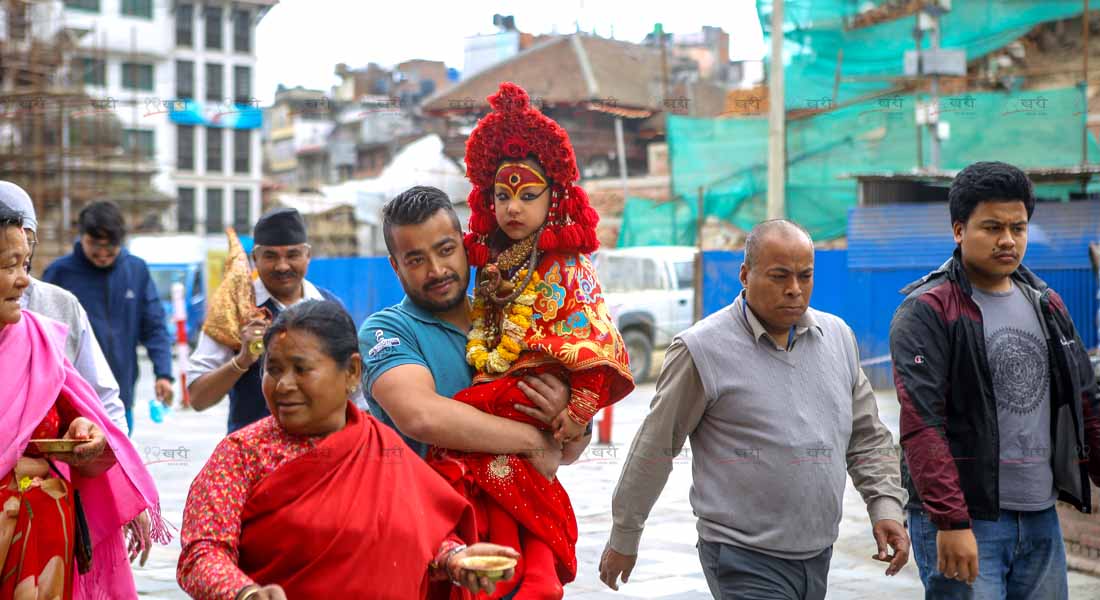 चैते दसैंमा कुमारीको तलेजु दर्शन (फोटो फिचर)