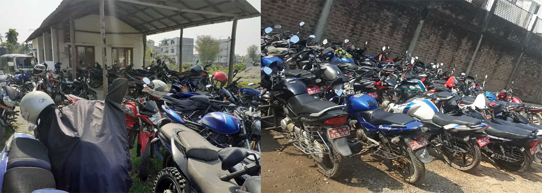 मोरङमा लकडाउन उल्लंघन गर्ने १,२४७ सवारीसाधन नियन्त्रणमा