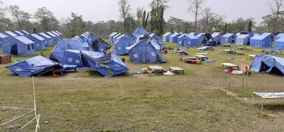 हुरीले क्वारेन्टाइनको पाल उडायो