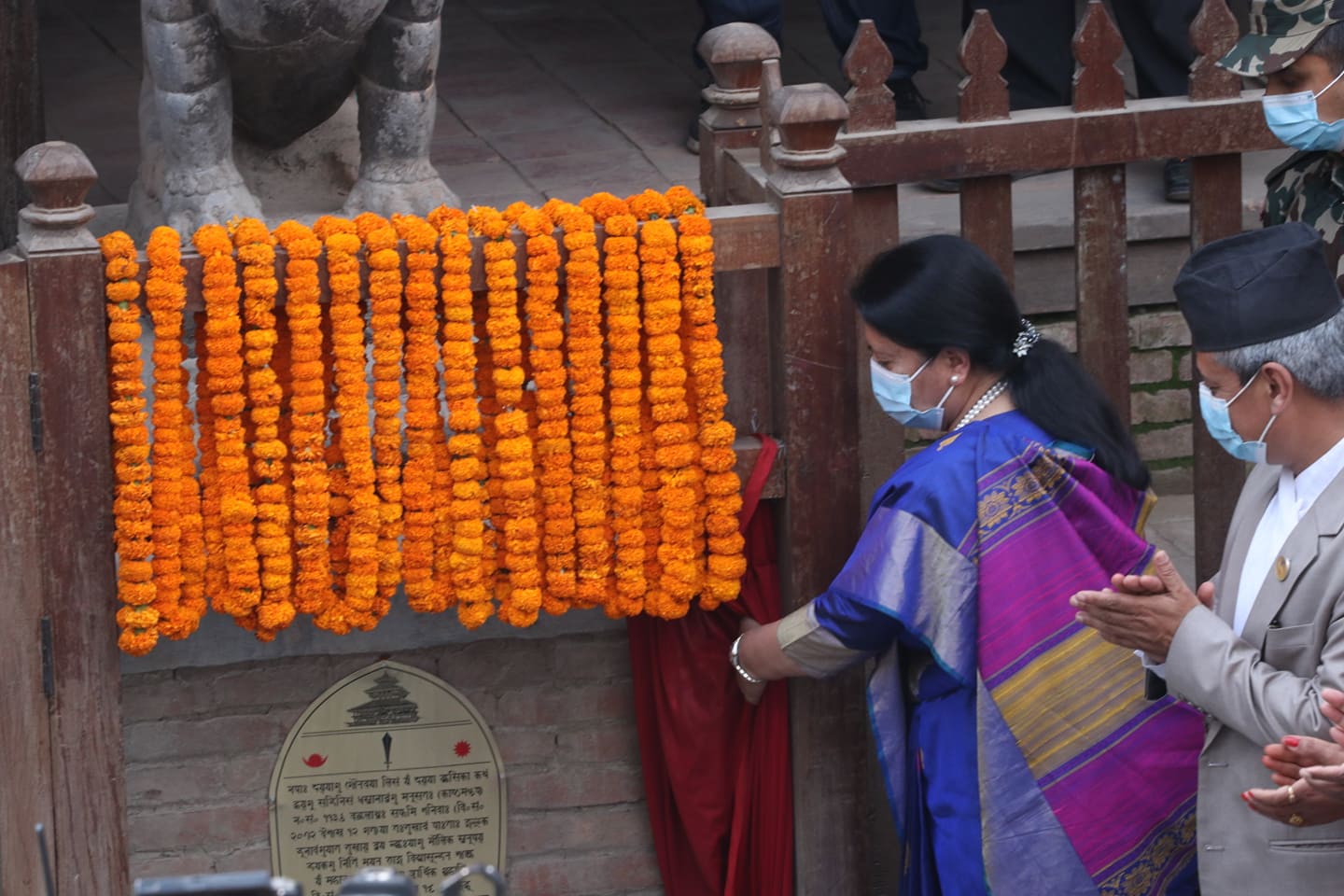 सर्वोच्चको अन्तरिम आदेशविपरीत राष्ट्रपतिले उद्घाटन गरिन् काष्ठमण्डप 