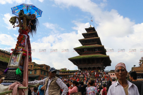 यसरी मनाइयाे भक्तपुरमा गाईजात्रा (तस्बिरहरू)