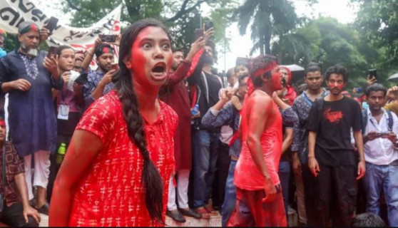 बंगलादेशकी प्रधानमन्त्री हसिनाको राजीनामा माग्दै फेरि विद्यार्थी सडकमा