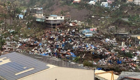 मायोटेमा आएको घातक चक्रवातमा कम्तीमा १४ जनाको मृत्यु