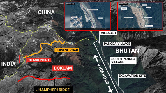 भारतको रणनीतिक रूपमा महत्वपूर्ण भुटानी क्षेत्रमा चीनले बनायो नयाँ गाउँ