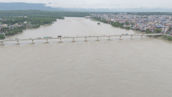 यी नदीहरूको जलसतह उल्लेख्य बढ्ने, उच्च सतर्कता अपनाउन आग्रह