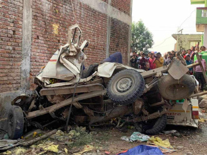 नवलपरासीमा जीप दुर्घटना हुँदा ६ जनाको मृत्यु