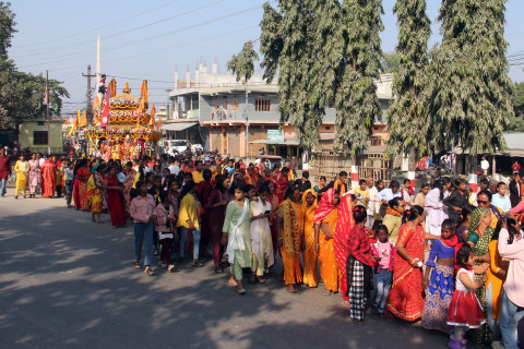 रामजानकी विवाहका लागि जनकपुरधाममा दर्शनार्थीहरूको घुइँचो