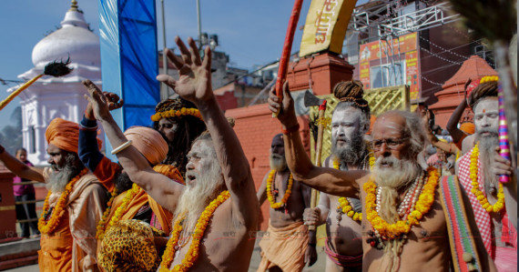 महाकुम्भ सकाएर पशुपति आइपुगे साधुसन्त