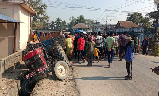 रंगेलीमा ट्याक्टरको ठक्करबाट पैदलयात्रीको मृत्यु 