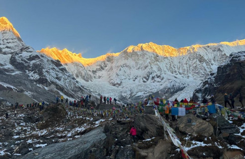 अन्नपूर्ण क्षेत्रमा २४ हजार पर्यटक भित्रिए