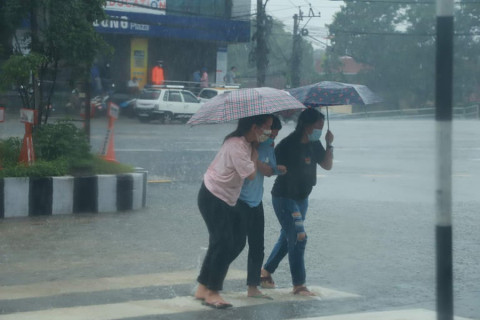 काठमाडौंमा भारी वर्षा हुन सक्ने विभागको अनुमान