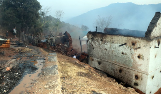 आगलागीबाट एक करोडको क्षति