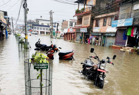 चितवन, धादिङ, मकवानपुरमा भारी वर्षा