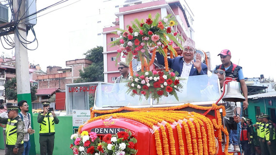 ललितपुर महानगरले प्रयोगमा ल्यायो १०६ वर्ष पुरानो दमकल