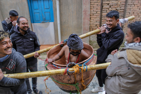 ललितपुरको ठेचोमा माघ जात्रा (तस्बिरहरू)