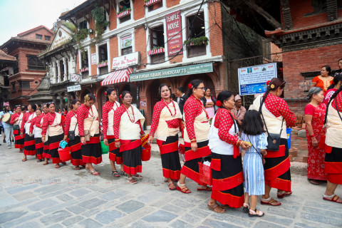 पाटनमा गणेश पूजा (तस्बिरहरू)