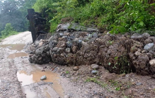 मेची राजमार्गको गोलाखर्क–राजदुवाली सडकखण्ड अवरुद्ध