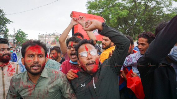 सर्वोच्चको फैसलाको स्वागत गर्दै पाँच विद्यार्थी संघठनको विजयी जुलुस (तस्बिरहरू)