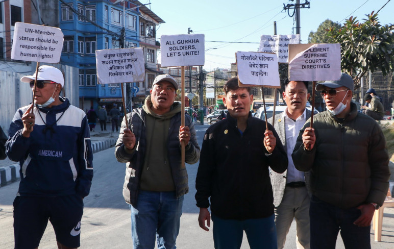 गोर्खा सैनिकलाई एनआरएनको सूचीबाट हटाउन बिगेसोकाे माग