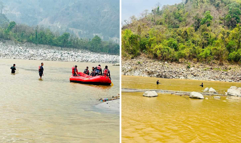 सप्तकोसीमा बेपत्ता व्यक्ति खोज्न गोताखोर परिचालन