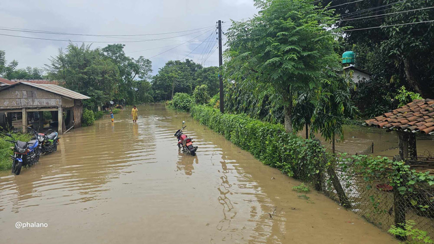 नवलपुरको ३०० घरघुरी भएको क्षेत्र डुबानमा (तस्बिर/भिडियो)