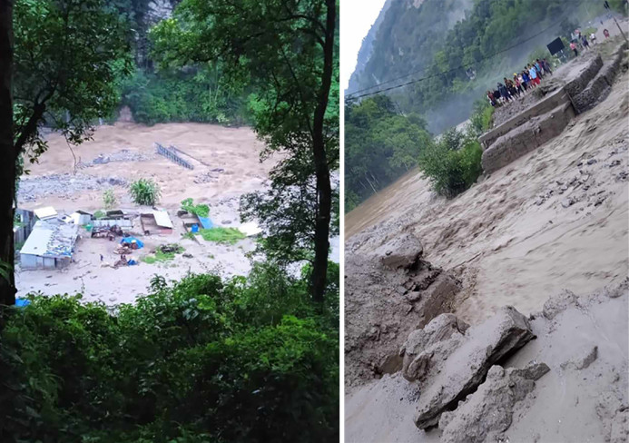 सिन्धुपाल्चोकमा भारी वर्षा