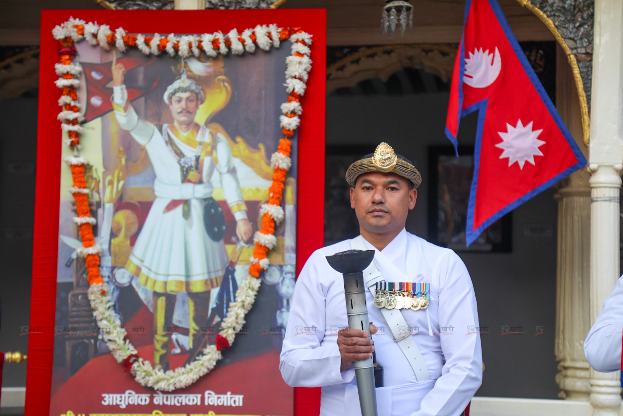 सेनाको पदयात्रा टोली हनुमान ढोकामा (तस्बिरहरू)