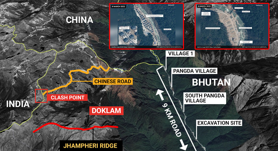 भारतको रणनीतिक रूपमा महत्वपूर्ण भुटानी क्षेत्रमा चीनले बनायो नयाँ गाउँ