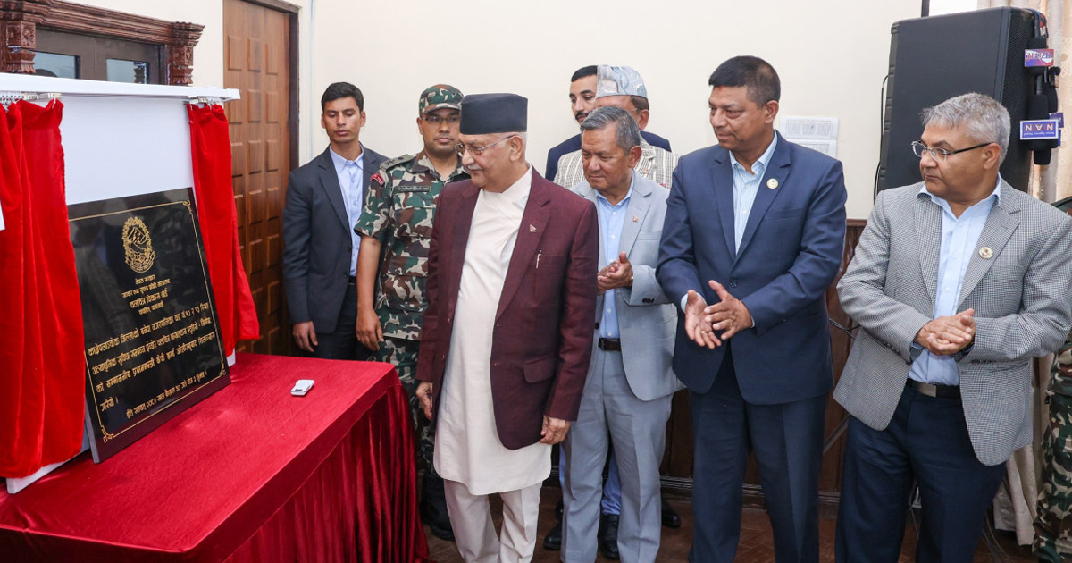 सिनेमा छायांकन स्टुडियो निर्माण सुरुको प्रधानमन्त्रीद्वारा उद्घोष