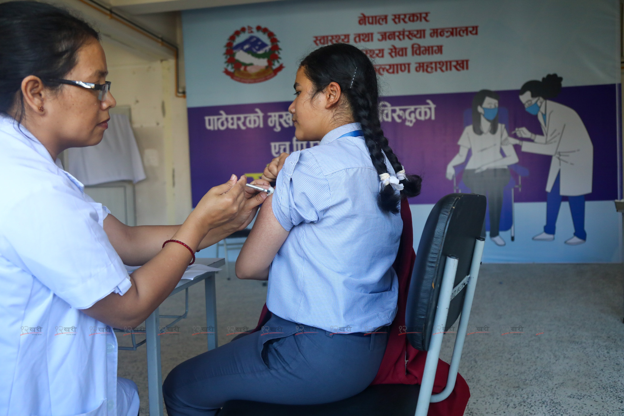 एचपीभी अब नियमित खोप तालिकामा, १० वर्षका सबै बालिकाले पाउने 