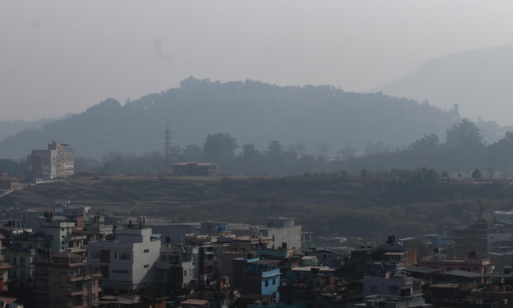 काठमाडौंमा वायु प्रदूषण उच्च, एक्यूआई २०० नजिक