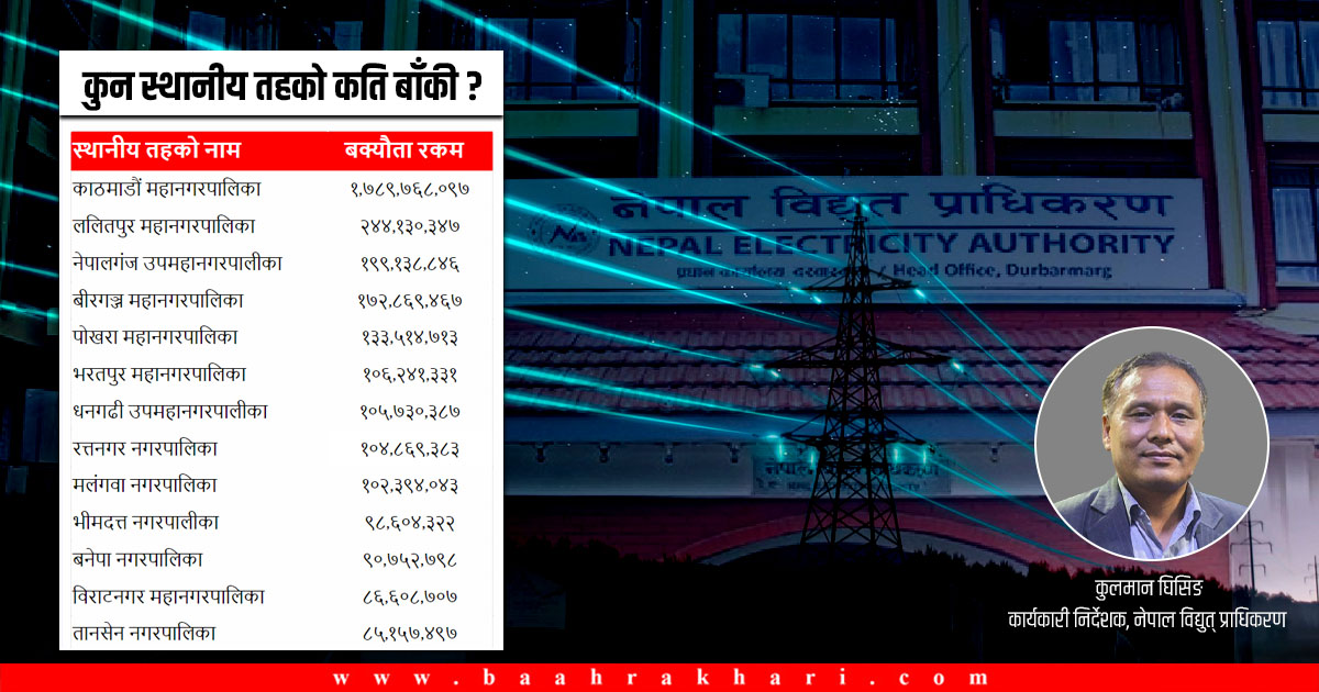 स्थानीय तहको ६ अर्ब बक्यौता विवाद ब्युँतियो, मेयर्स फोरम भन्छ– लाइन काटे आन्दोलन गर्छौं