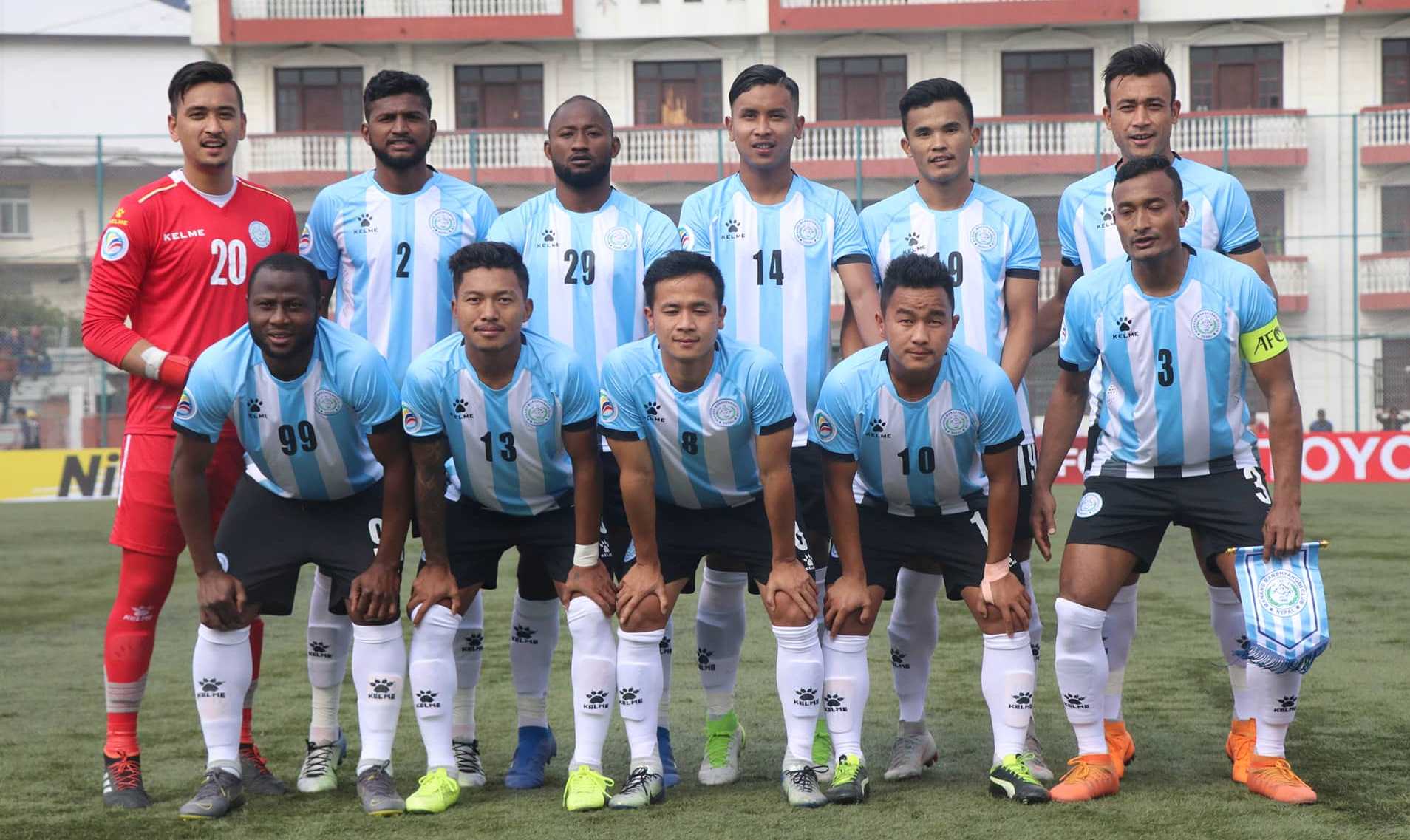 पहिलो हाफमा मनाङ १-० गोलले पछि