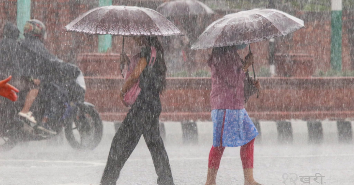 चारवटा प्रदेशमा धेरै भारी वर्षाको सम्भावना