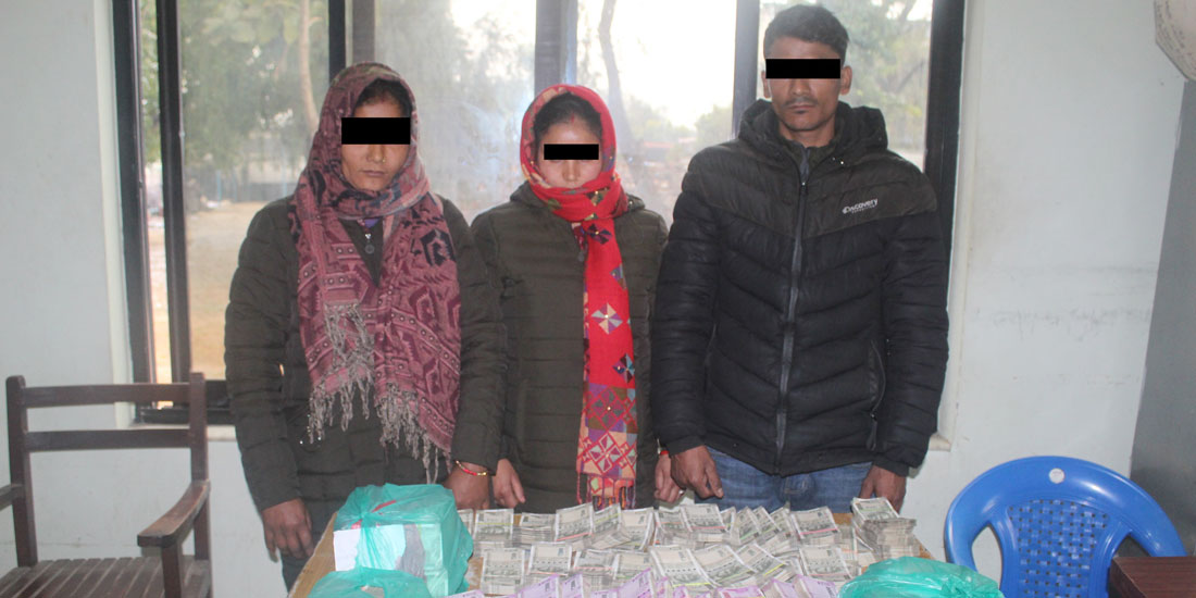 दिल्लीबाट चोरी गरेको १ करोडसहित कैलालीबाट तीन पक्राउ