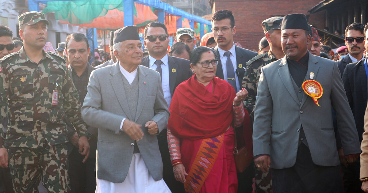 राष्ट्रपति पौडेलले गरे पशुपतिनाथको दर्शन