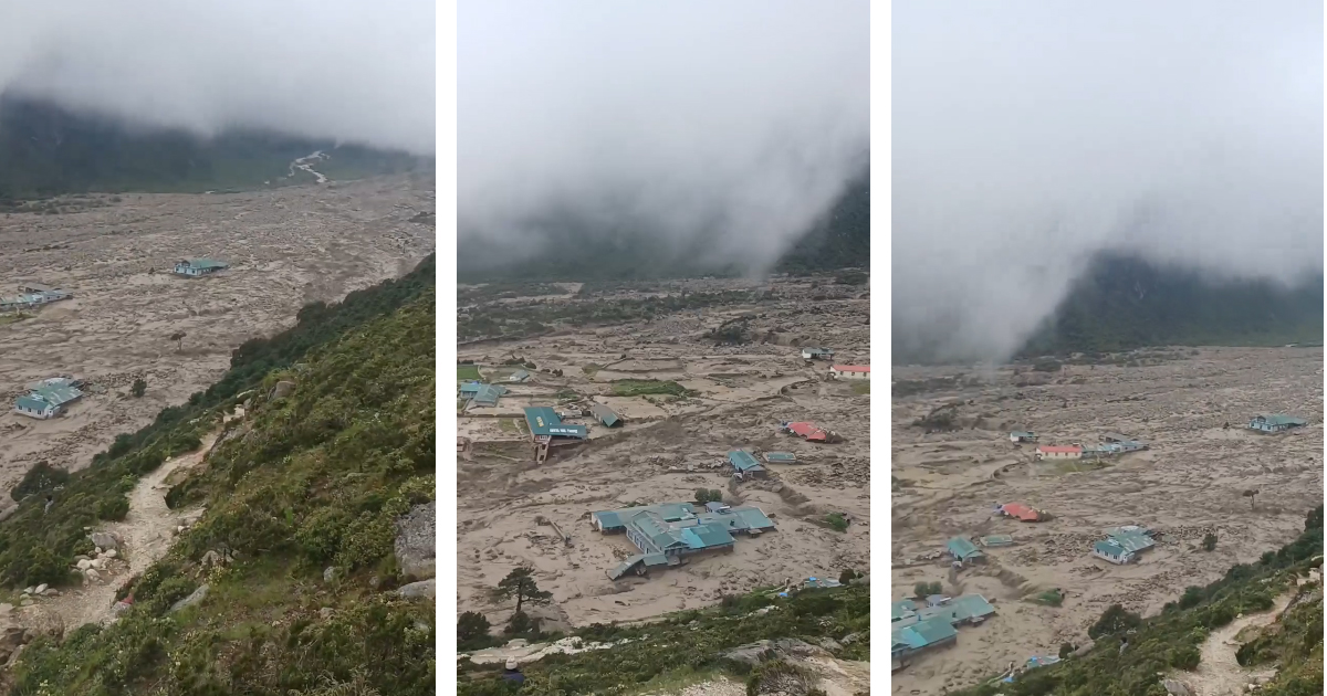 सोलुखुम्बुको थामेमा भीषण बाढी, दूधकोसी तटीय क्षेत्रमा उच्च सतर्कता अपनाउन आग्रह
