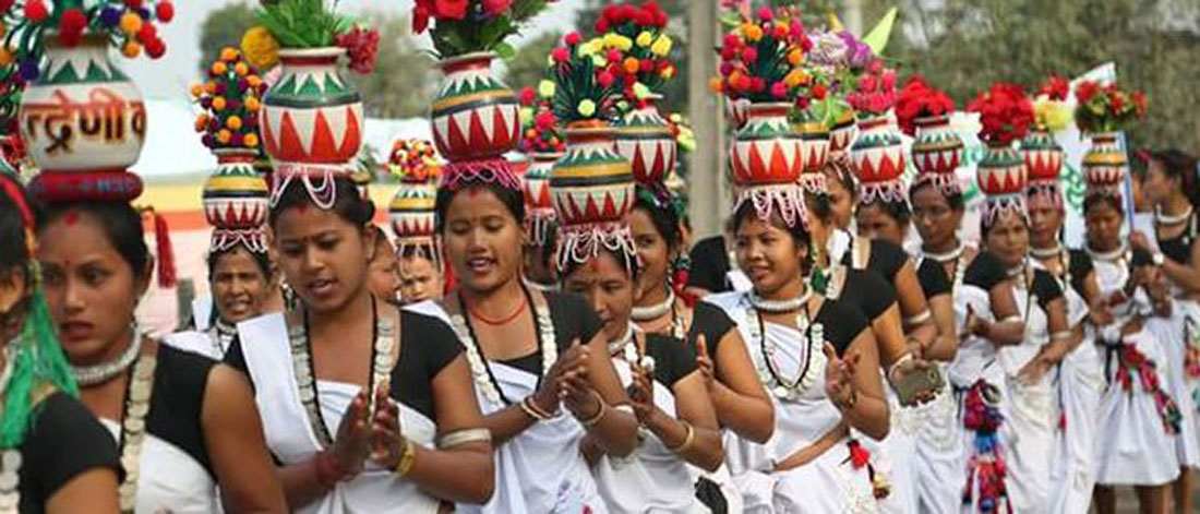 थारु बस्तीमा माघीको रौनक