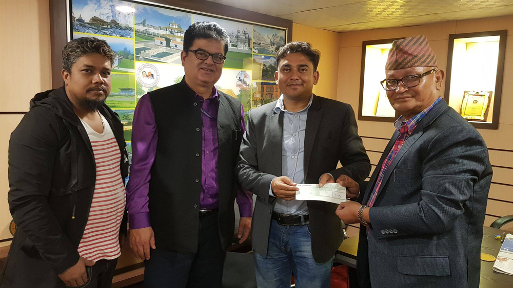 ‘यात्रा’द्वारा ‘गौतम बुद्ध अन्तर्राष्ट्रिय क्रिकेट रङ्गशाला’ निर्माणमा ५० हजार सहयोग