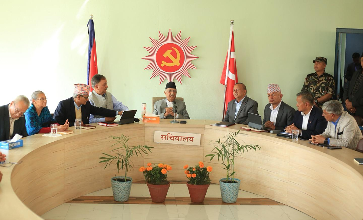 एमाले सचिवालय बैठक जारी