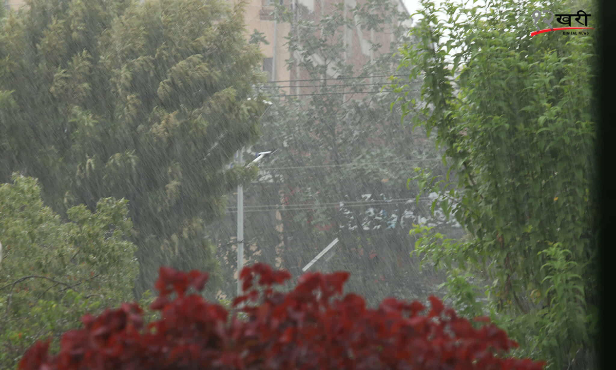 काठमाडौंसहित यी जिल्लामा वर्षा, एक घण्टामा सबैभन्दा धेरै सिन्धुपाल्चोकमा