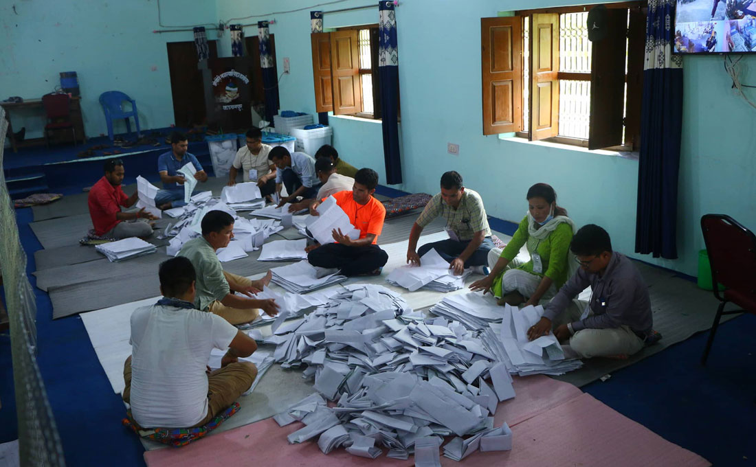 जनकपुरमा ९७९ मतगणना हुँदा गठबन्धनका मेयरका उमेदवारलाई ४८ मत 