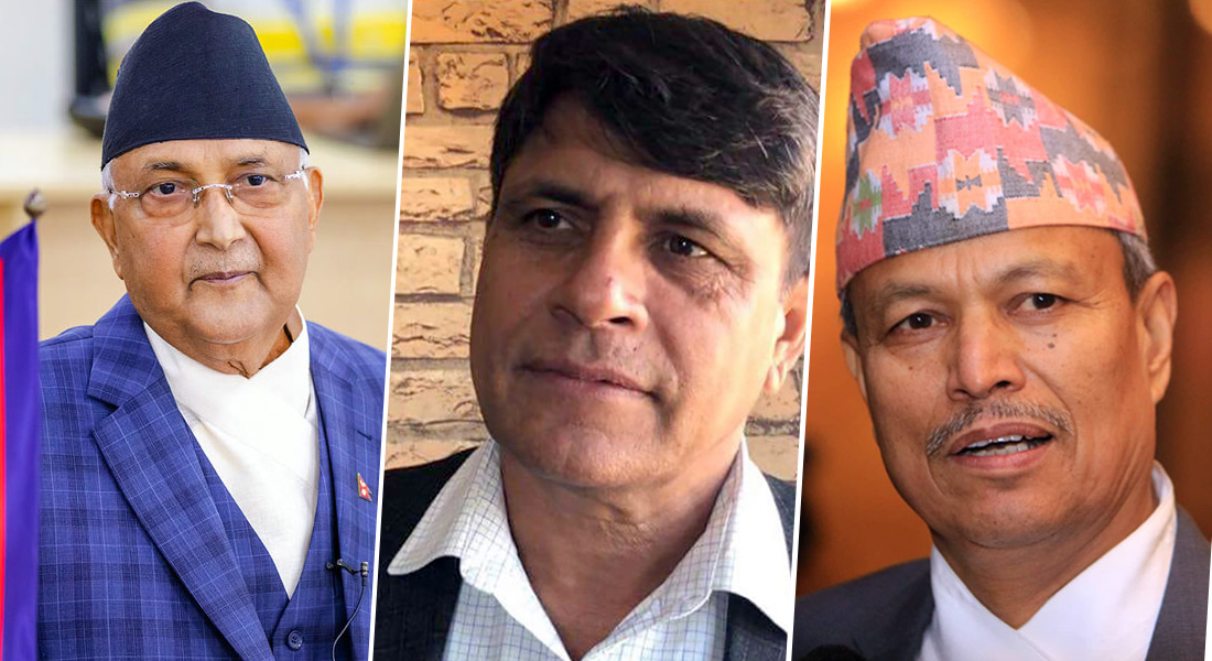 बालकोटमा मध्यरातसम्म गुटको छलफल, ओलीसँग प्रतिष्पर्धाको तयारीमा रावल र भुसाल !