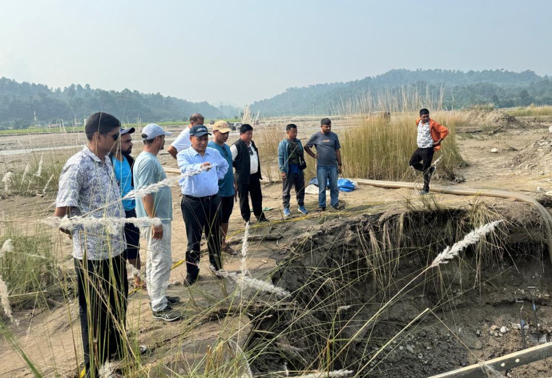 बाढीले क्षति पुर्‍याएको काबेली करिडोर प्रसारण लाइनको पुनर्निर्माण धमाधम 