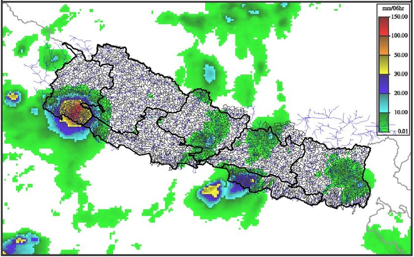 कैलालीमा ६ घण्टादेखि भारी वर्षा, कति पर्‍यो पानी ?