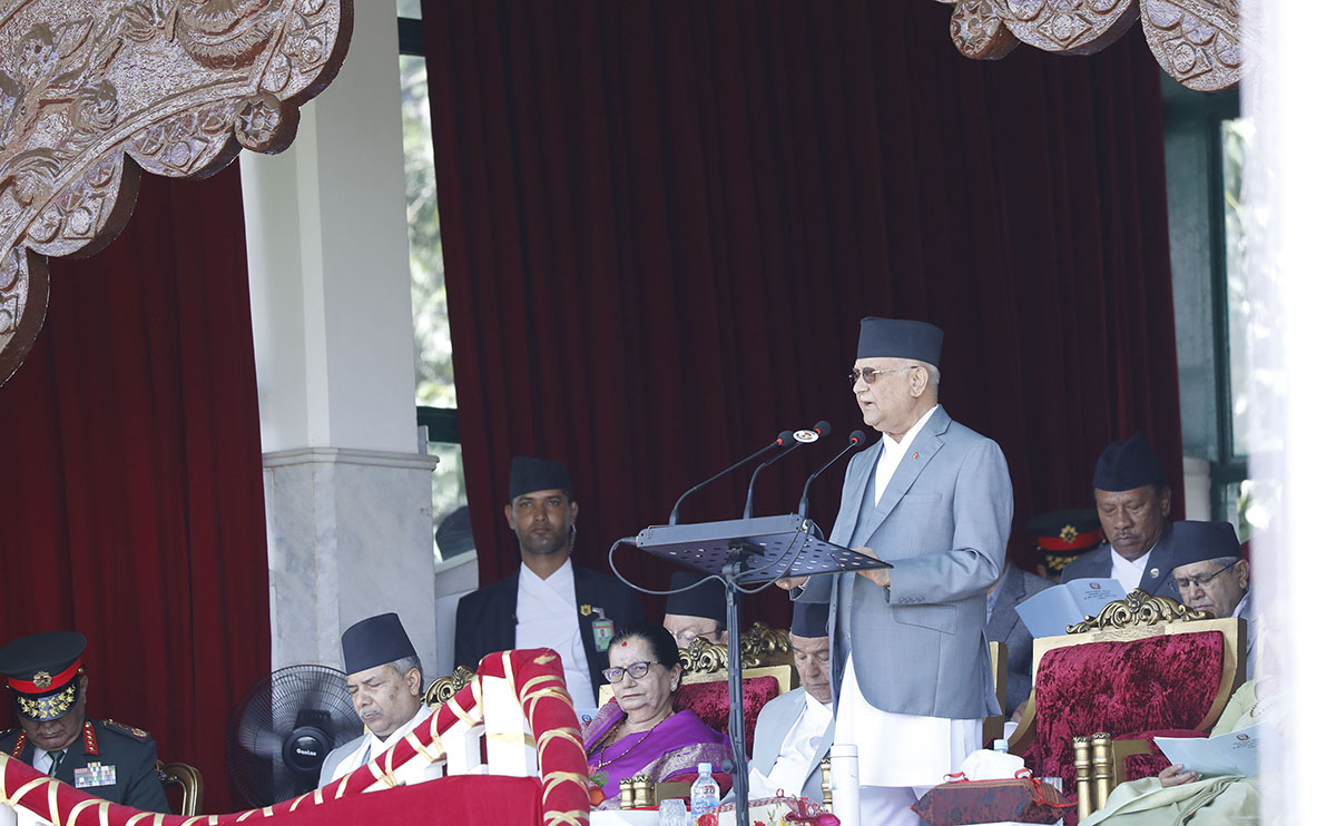 प्रधानमन्त्री ओलीले भने– निरंकुशतन्त्र र गणतन्त्रबीच तुलना हुँदैन (सम्बोधनको पूर्णपाठ)