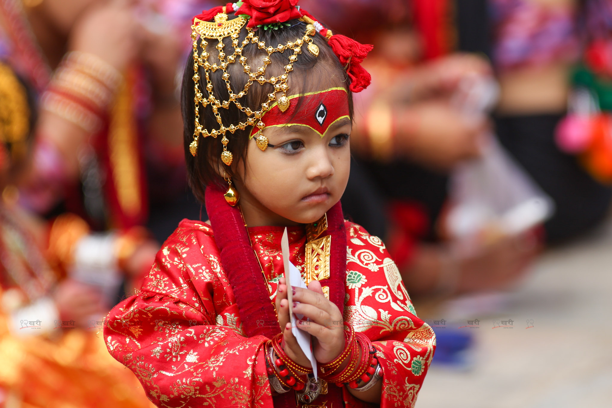 हनुमानढोकामा कुमारी पूजा (तस्बिरहरू)