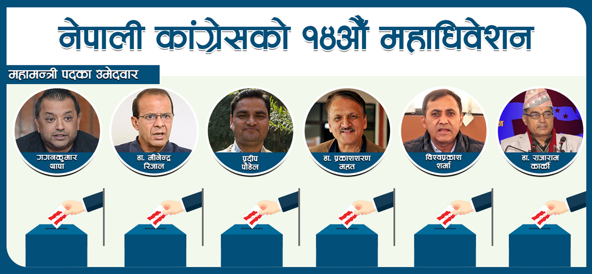 गगन र विश्वप्रकाश विजयी : कांग्रेस महामन्त्रीमा कसको कति मत ?