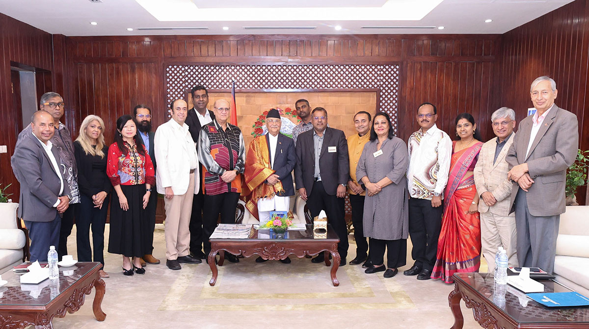 नेपालमा लगानीको सम्भावना र अवसरबारे प्रधानमन्त्रीसँग छलफल
